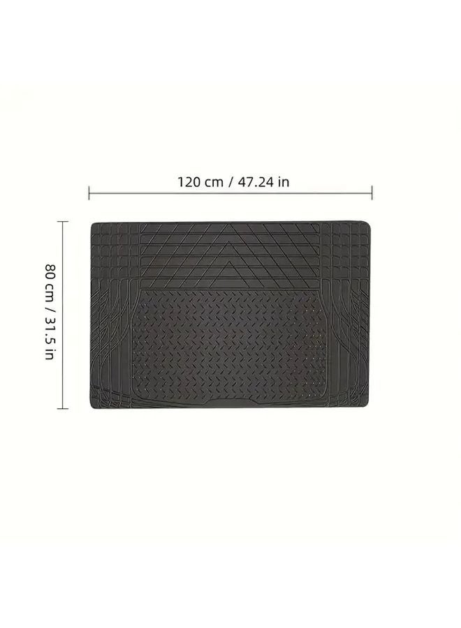Black Universal Waterproof Anti Slip Foldable Car Trunk Storage Mat Easy To Clean - Image 2